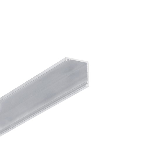 Profilé en aluminium 1m CABI12 DUO E - Aluminium brut, coin, rail LED