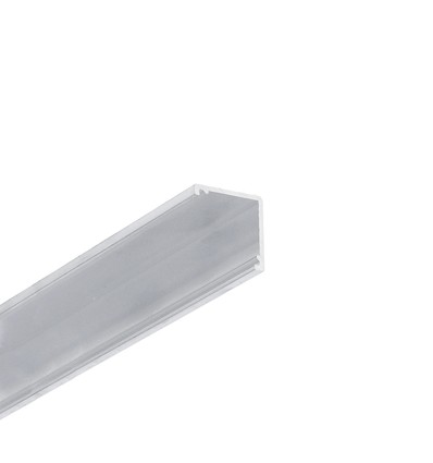 Profilé en aluminium 1m CABI12 DUO E - Aluminium brut, coin, rail LED