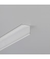 Profilé en aluminium 1m CABI12 DUO E - Blanc laqué, angle, rail LED