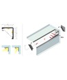 Profilé en aluminium 1m CABI12 DUO E - Aluminium brut, coin, rail LED