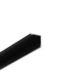 Profilé aluminium 1m CABI12 DUO E - Noir anodisé, angle, rail LED