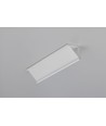 Profilé en aluminium 1m CABI12 DUO E - Blanc laqué, angle, rail LED