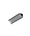 Profilé aluminium 1m CABI12 DUO E - Noir anodisé, angle, rail LED