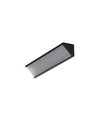 Profilé aluminium 1m CABI12 DUO E - Noir anodisé, angle, rail LED