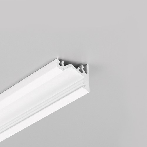 Profilé en aluminium 1m CORNER10 BC/UX - Coin, laqué blanc, rail LED
