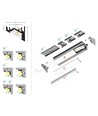 Profilé aluminium 2m CORNER10 BC/UX - Blanc laqué, angle, rail LED