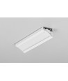 Profilé aluminium 2m CORNER10 BC/UX - Blanc laqué, angle, rail LED
