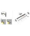 Profilé en aluminium 1m CORNER10.V2 A1C/U1 - Anodisé, angle, rail LED