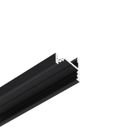Profilé en aluminium 1m CORNER10.V2 A1C/U1 - Noir anodisé, coin, rail LED