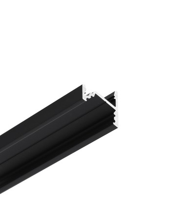 Profilé en aluminium 1m CORNER10.V2 A1C/U1 - Noir anodisé, coin, rail LED