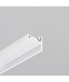 Profilé en aluminium 2m CORNER12.V2 EF/U - Blanc laqué, angle, rail LED