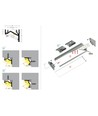 Profilé en aluminium 2m CORNER12.V2 EF/U - Blanc laqué, angle, rail LED