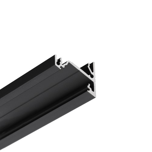 Profilé en aluminium 1m CORNER14 EE7F/TY - Noir anodisé, angle, rail LED