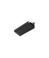 Profilé en aluminium 2m CORNER16.V2 AC-6/TY - Noir anodisé, angle, rail LED