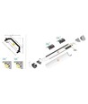 Profilé en aluminium 1m QUARTER10 BD/U6 - Anodisé, angle, rail LED