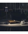 Lampe de table rechargeable V-Tac, sans fil - Noir, lampe de table extérieure IP54, tactile dimmable, modèle mini