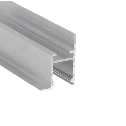 Profilé en aluminium 1m FRAME14 BC/Q - Aluminium brut, encastrement, rail LED