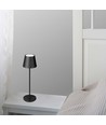 Lampe de table rechargeable V-Tac, sans fil - Noir, lampe de table extérieure IP54, tactile dimmable, modèle mini