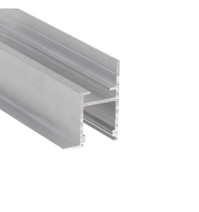 Profilé aluminium 2m FRAME14 BC/Q - Aluminium brut, encastrement, rail LED