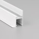 Profilé aluminium 2m FRAME14 BC/Q - Laqué blanc, encastrable, rail LED