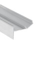 Profilé aluminium 1m GLOW12 UP A1C - Aluminium brut, encastrement, rail LED