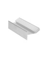 Profilé aluminium 1m GLOW12 UP A1C - Aluminium brut, encastrement, rail LED