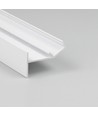 Profilé en aluminium 2m GLOW12 UP A1C - Blanc laqué, encastrable, rail LED