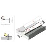 Profilé en aluminium 2m GLOW12 UP A1C - Blanc laqué, encastrable, rail LED