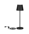 Lampe de table rechargeable V-Tac, sans fil - Noir, lampe de table extérieure IP54, tactile dimmable, modèle mini
