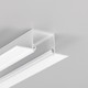 Profilé aluminium 2m LINEA-IN20 TRIMLESS EE7F - Blanc laqué, encastrable, rail LED