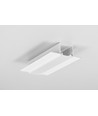 Profilé en aluminium 1m LINEA-IN20 TRIMLESS EE7F - Laqué blanc, encastrement, rail LED