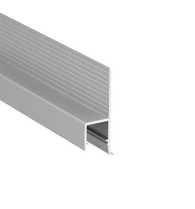 Profilé en aluminium OMNI10 AC2 2m - Anodisé, encastrable, rail LED