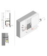Profilé en aluminium OMNI10 AC2 2m - Anodisé, encastrable, rail LED