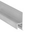 Profilé en aluminium OMNI10 AC2 2m - Aluminium brut, encastrement, rail LED