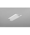 Profilé en aluminium 2m PLANE14 IN BC3 - Blanc laqué, encastrement, rail LED