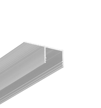 Profilé en aluminium PLANE14 SIDE BC3 2m - Aluminium brut, encastrement, rail LED