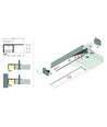 Profilé aluminium 2m PLANE14 SIDE BC3 - Anodisé, encastrable, rail LED
