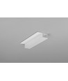 Profilé en aluminium 2m PLANE14 SIDE BC3 - Blanc laqué, encastrement, rail LED