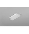 Profilé en aluminium 2m PLANE14 SIDE BC3 - Blanc laqué, encastrement, rail LED