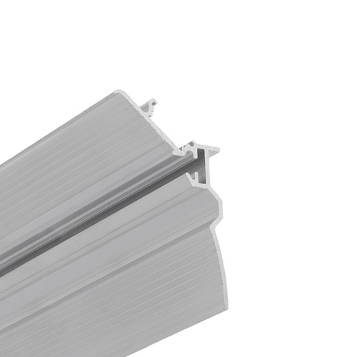 Profilé en aluminium 1m SMOOTH12 BC/Q9 - Aluminium brut, encastrement, rail LED