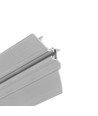 Profilé en aluminium 1m SMOOTH12 BC/Q9 - Aluminium brut, encastrement, rail LED