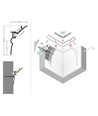 Profilé en aluminium 1m SMOOTH12 BC/Q9 - Aluminium brut, encastrement, rail LED