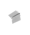 Profilé en aluminium 1m SMOOTH12 BC/Q9 - Aluminium brut, encastrement, rail LED
