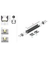 Profilé en aluminium 1m FLOOR12 K/U - Anodisé, profilé carrelage, rail LED