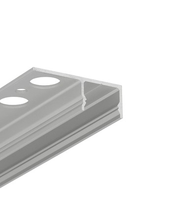 Profilé en aluminium 1m UNI-TILE12 180DEG C PLUS - Anodisé, profilé pour carreaux, rail LED