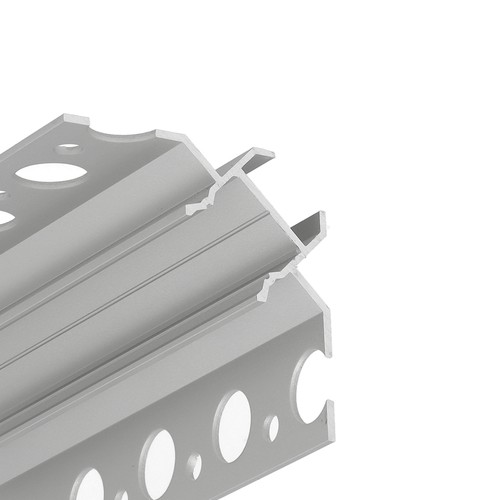 Profilé en aluminium 1m UNI-TILE12 90DEG C PLUS - Anodisé, profilé carrelage, rail LED