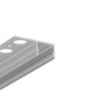 Profilé en aluminium 2m UNI-TILE12 180DEG C PLUS - Anodisé, profilé pour carrelage, rail LED