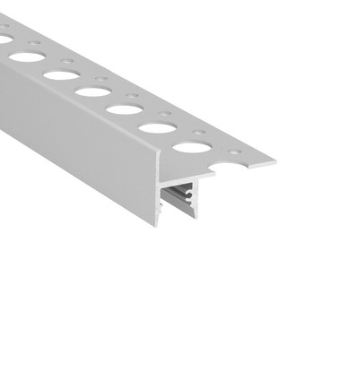 Profilé en aluminium 1m UP-TILE10 A - Anodisé, profilé carrelage, rail LED
