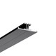 Profilé en aluminium BACK10 A/UX 2m - Laqué noir