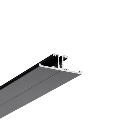 Profilé en aluminium BACK10 A/UX 2m - Laqué noir